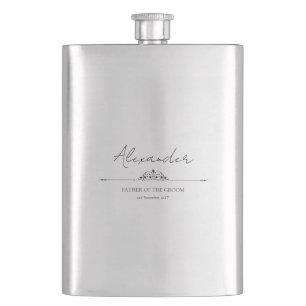 Flasque Cadeau de mariage personnalisé pour le père du mar