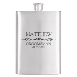 FLASQUE CADEAU PERSONNALISÉ DE GROOMSMAN