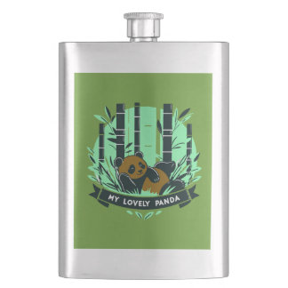 Flasque Cadeaux de Panda Whimsical : Dessins et oeuvres d'