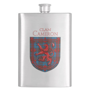 Flasque Cameron Chasse Tartan Scottish Plaid