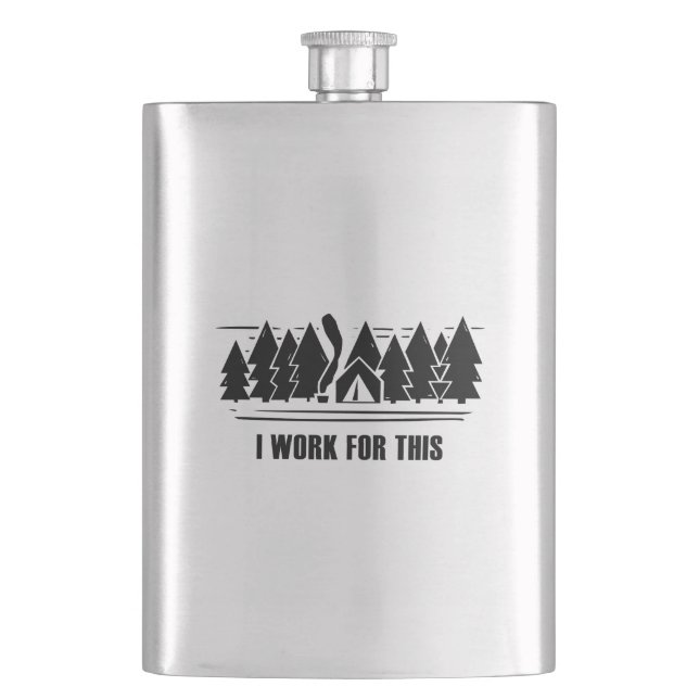 Flasque Camping, Je Travaille Pour Ça (devant)