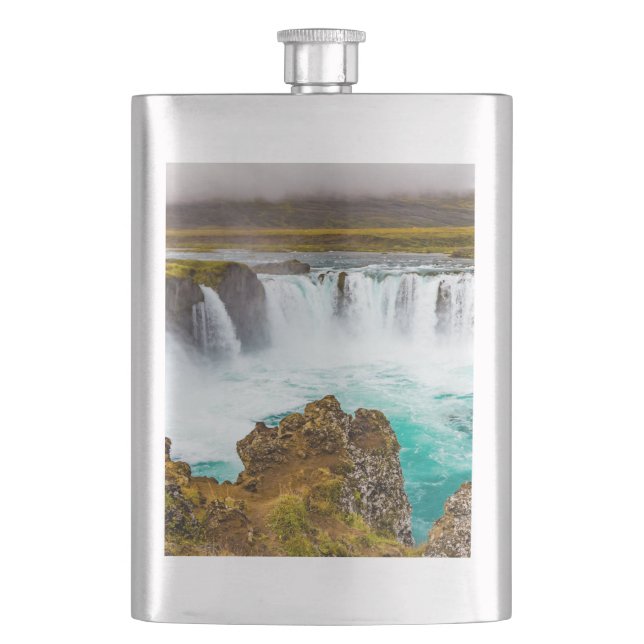 Flasque Cascade de Godafoss, Islande (devant)