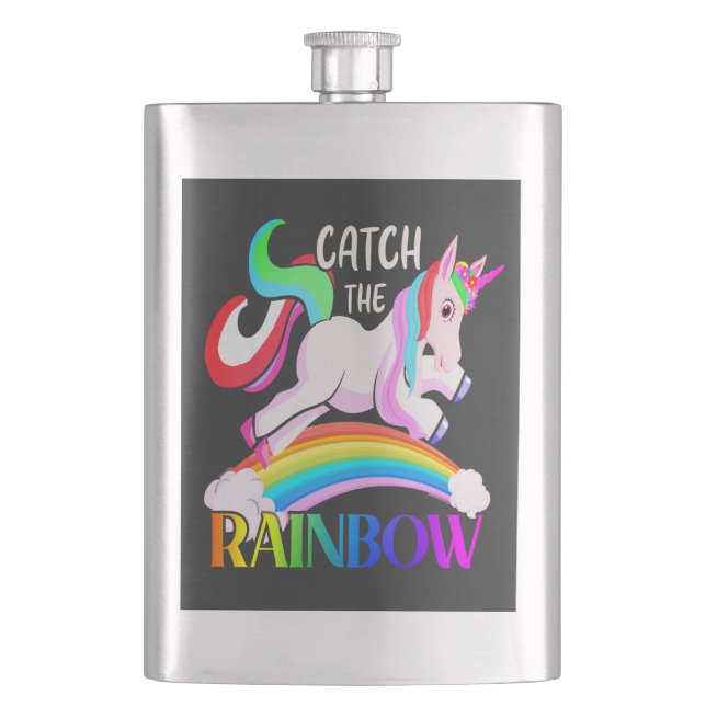 Flasque Catch the Rainbow - Unicorn Designs-15989 (devant)