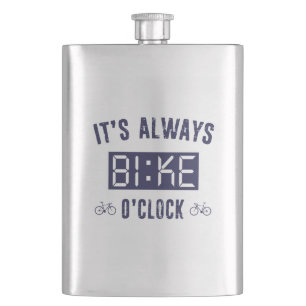 Flasque C'est toujours vélo O'Horloge
