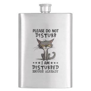 Flasque Chat dérangé