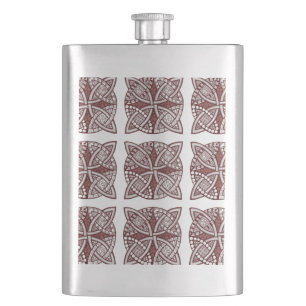 Flasque Choisissez votre couleur Celtic Knot Motif décorat
