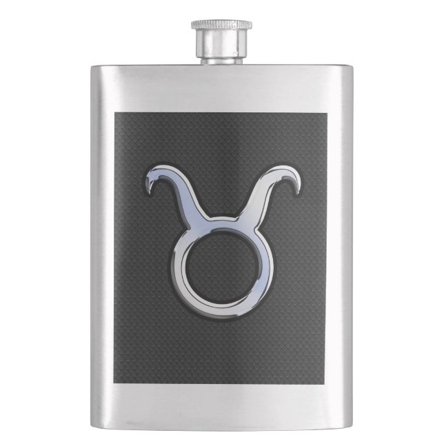 Flasque Chrome Comme Taurus Zodiac Panneau Décor (devant)