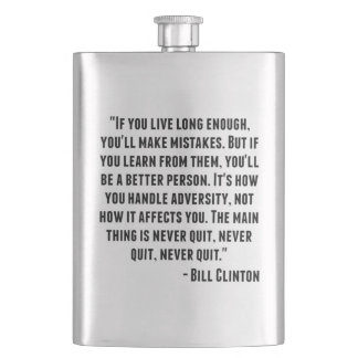 Flasque Citation de Bill Clinton