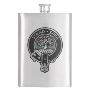 Flasque Clan Anderson Crest & Tartan Flask