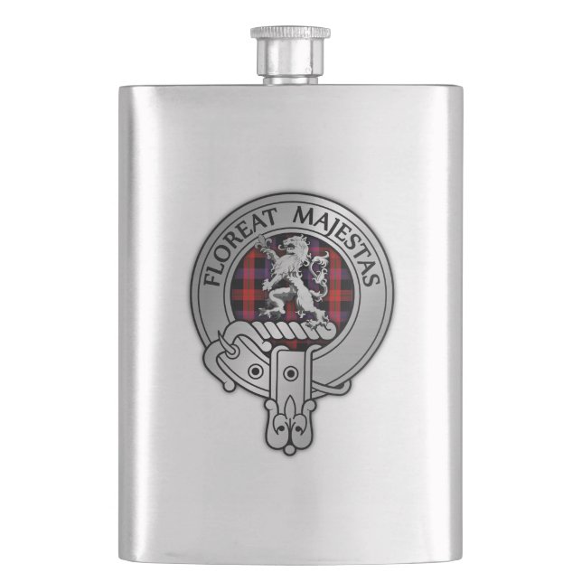 Flasque Clan Brown Crest & Tartan (devant)