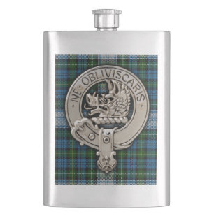Flasque Clan Campbell Crest & Dress Tartan