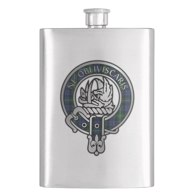Flasque Clan Campbell Crest & Tartan (devant)