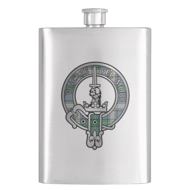 Flasque Clan MacDowall Crest & Tartan Flask (devant)