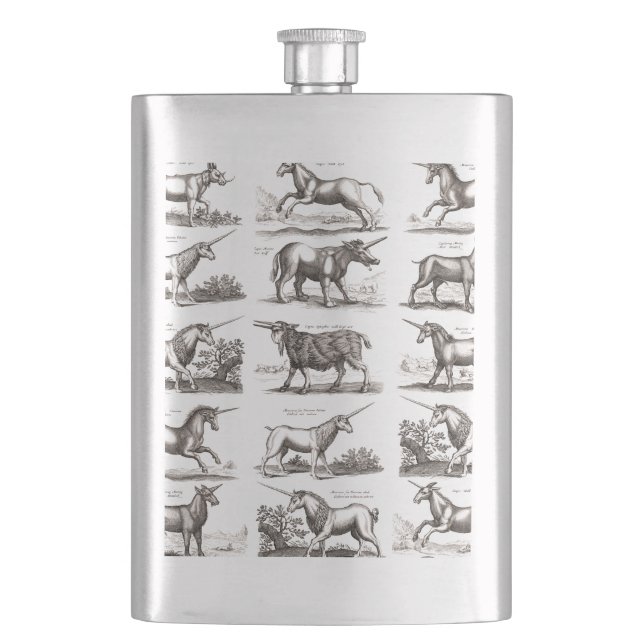 Flasque Classique Unicorne Antique Mythique Magie Créature (devant)