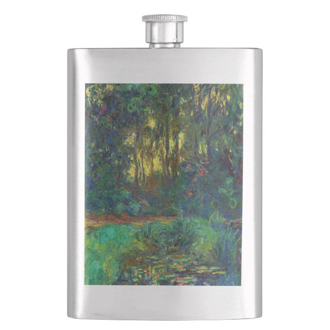 Flasque Claude Monet - Coin d'un étang avec des Nénuphars (devant)