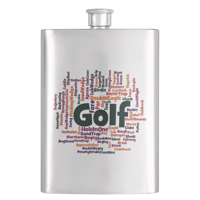 Flasque Cloud Word de golf (devant)