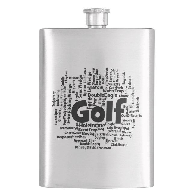 Flasque Cloud Word de golf (devant)