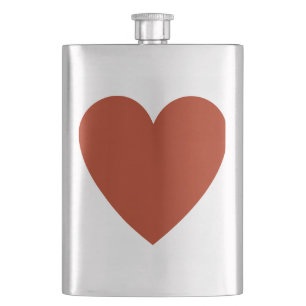 Flasque Coeur rouge clair