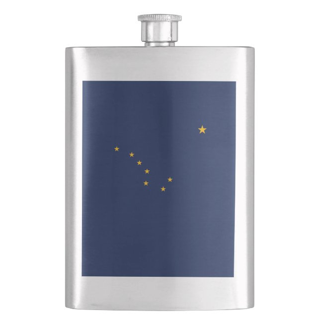 Flasque Conception du drapeau de l'État de l'Alaska (devant)