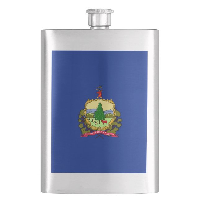 Flasque Conception du drapeau d'état du Vermont (devant)