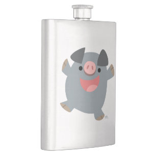 Flasque Cute Cartoon Bouncy Pig Classic Flask