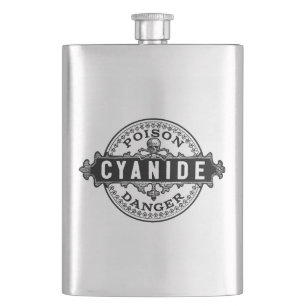 Flasque Cyanide Vintage style Étiquette de poison