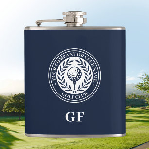 Flasque de golf personnalisé avec nom et monogramm