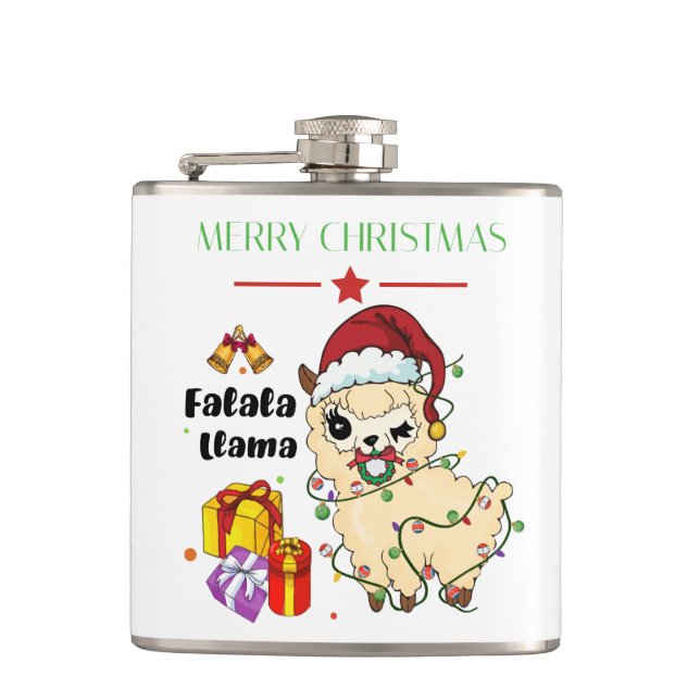 Flasque de Noël lama (Devant)
