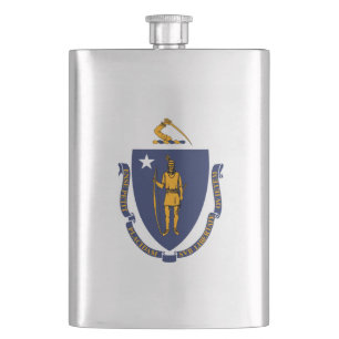 Flasque Design du drapeau d'État du Massachusetts