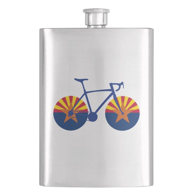 Flasque Drapeau de l'Arizona à vélo (devant)