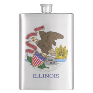 Flasque Drapeau de l'Illinois