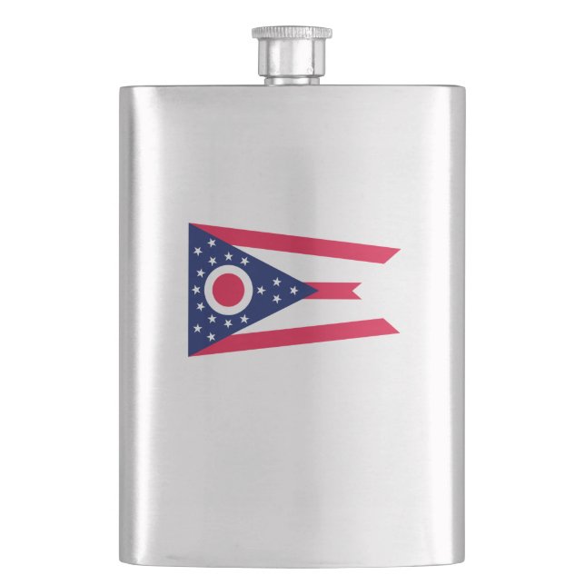 Flasque Drapeau de l'Ohio (devant)