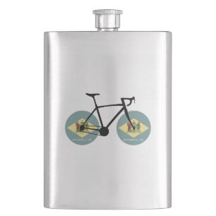Flasque Drapeau Delaware Cycling
