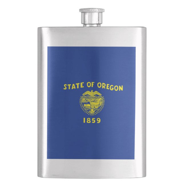 Flasque Drapeau d'État de l'Oregon (devant)