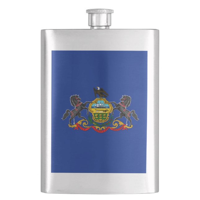 Flasque Drapeau d'État de Pennsylvanie (devant)