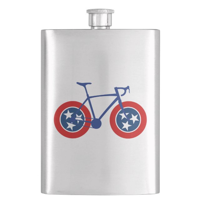 Flasque Drapeau du Tennessee à vélo (devant)