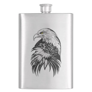 Flasque Eagle Wild Animal Nature Illustration Art tatouage