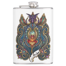 Flasque enveloppée de vinyle Urban 3D Mythic Soul
