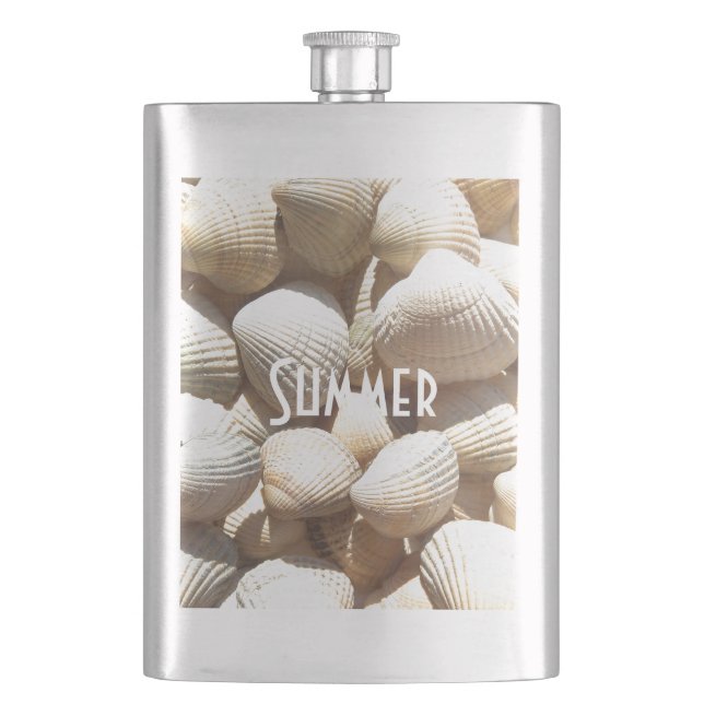 Flasque Exotic Tropical Sea Shell Summer Beach Photographi (devant)