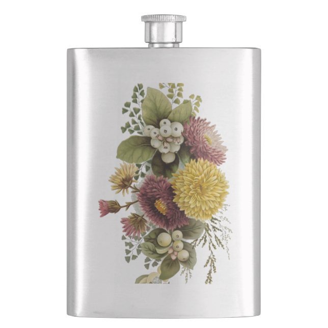 Flasque Fleur de chrysanthème mère florale (devant)