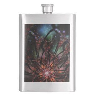 Flasque Fleur imaginaire fractale douce et tendresse