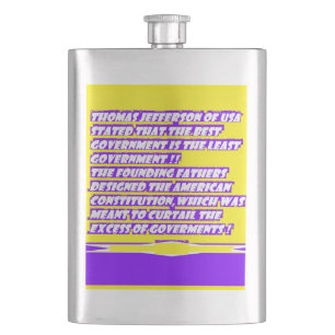 Flasque Graphique de message de mots sur AMERICA