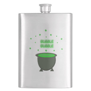 Flasque Halloween Cauldron et Bubbling Green Brew