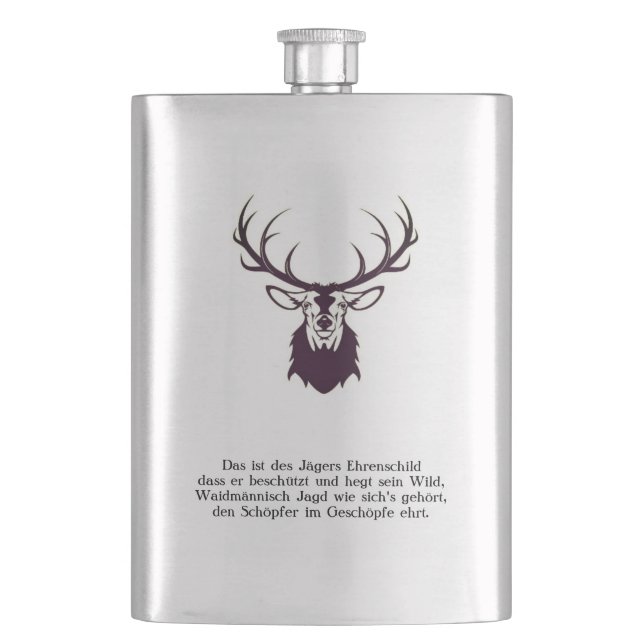 Flasque "Hip flask deer" (devant)
