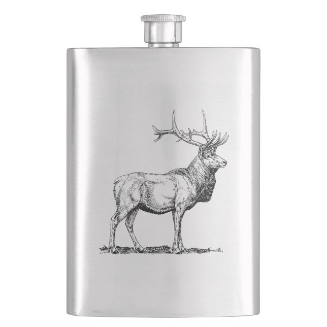 Flasque Hip flask with Deer (devant)
