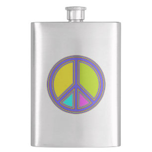 Flasque holiES - panneau coloré PEACE + vos idées
