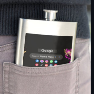 Flasque Icônes de médias sociaux tendance Google barre de 