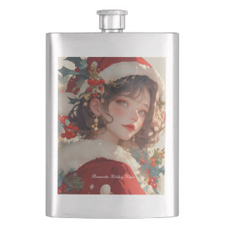 Flasque Imaginaire de Noël : Fêtes Romantiques Classique