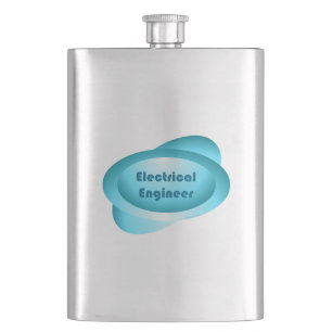 Flasque Ingénieur électrique bleu