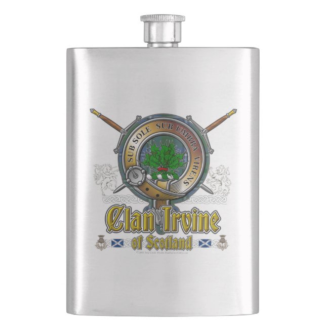 Flasque Insigne de clan d'Irvine (devant)